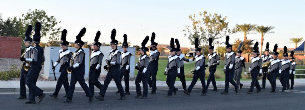 The Marching Knights Share in a Celebration